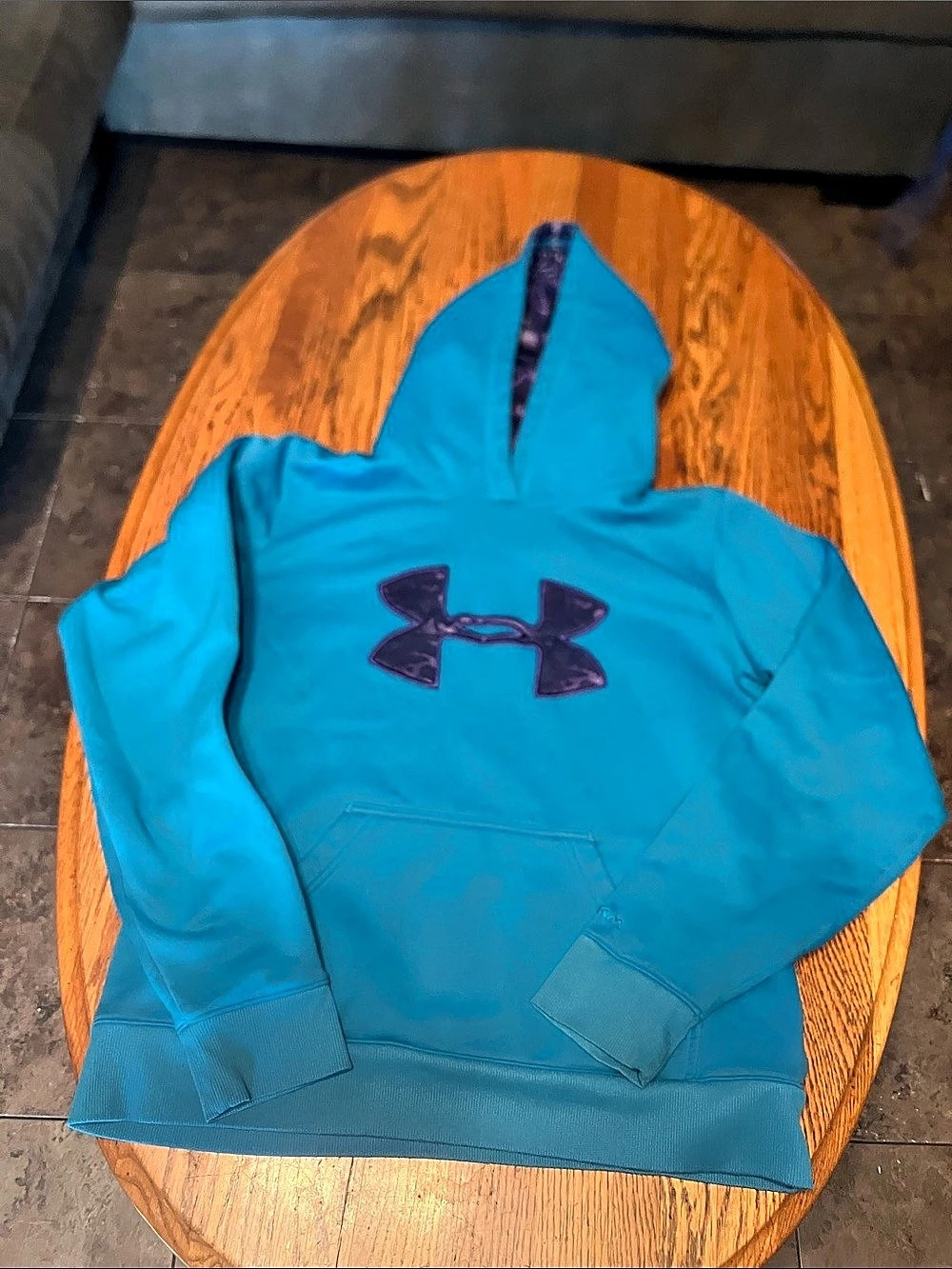 Under Armour UA Storm ColdGear Fleece Hoodie Blue Men's Medium